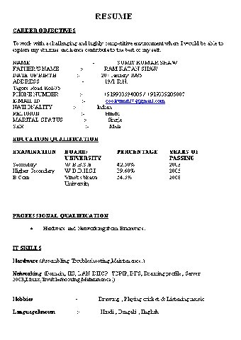 пример резюме в формате Microsoft Word, шаблон резюме, resume, curriculum vitae